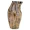 Hello Honey® 10.5" Multicolor Hand-Painted Stoneware Organic Vase with Reactive Glaze
